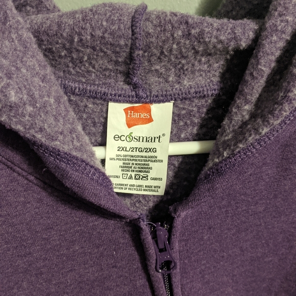 Purple oversized zip up sweater - Picture 3 of 8
